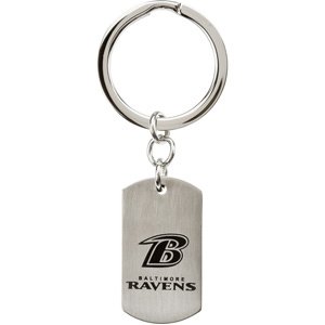 Stainless Steel Baltimore Ravens Logo Keychain