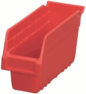 Akrobin ShelfMax Bins, Storage Container 11-5/8" x 4-1/8" x 6" Red (128 Case)