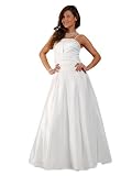 CityGirl - 3424 Brautkleid Abendkleid 1-teilig in Cremeweiß Gr. 34-42