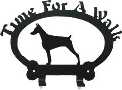 Dog Leash Hook - Doberman (Time for a Walk)