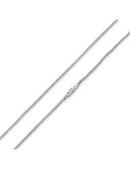 Sterling Silver Italian Spiga Wheat Chain Necklace - 1.8MM (16", 18", 20", 24" inch Lengths)
