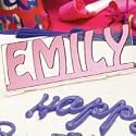 Personalized Gifts - Mirror Birthday Cake Name Decorations