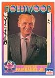 Douglas Fairbanks Jr. autographed Hollywood Walk of Fame trading card