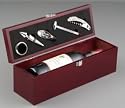 SCIP rosewood box for bottle and 4 accessories