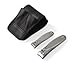 TopInox Stainless Steel Travel Grooming Set for Men in Leather Case Made in Germany