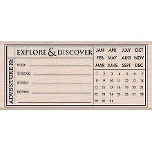 Adventure Journal Wood Mounted Stamp (Hero Arts)