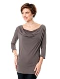 Motherhood Maternity: 3/4 Sleeve Pull Over Lace Trim Nursing Top