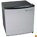 Compact Freezer Refrigerator with Lock - Stainless Steel