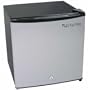 Compact Freezer Refrigerator with Lock - Stainless Steel