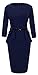 Homeyee Women's Vintage Tartan Wear to Work Bodycon Dress B267