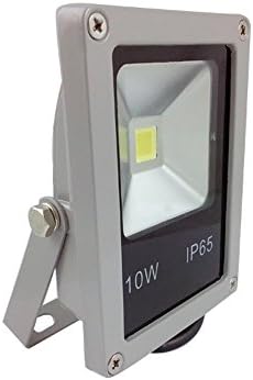Lenbo lighting High Power 10W 12V Outdoor LED Flood Light, Cold white Warm White Security Light AC/DC12V 760LM Wide beam angle power saving Floodlight Grey base (Cool White)
