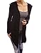 PattyBoutik Comfy Long Sleeve Hooded Asym Hem Sweatercoat Knit Cardigan Jumper