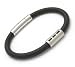 Unique Men's Mens Rubber and Steel bracelet UN B-17 Size N/A