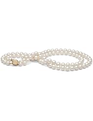 AAA Quality, 8.0-9.0 mm Double-Strand Freshwater Pearl Necklace
