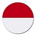 Monaco Flag Round Mouse Pad