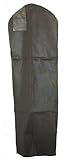 Black Breathable Wedding Dress Gown Garment Bag - Extra Long with 10