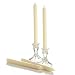 Unscented Yummi White Elegant Dinner Decor 10 by 7/8 Taper Candles (Pack of 10)