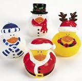 12 Holiday Rubber Duckies