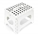 Kikkerland EZ Fold Short Step Stool, White