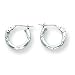 14k White Gold Hoop Earrings