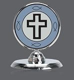 Cross Vertical Car Medallion
