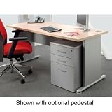 Adroit Sintra Duo 1600 Desk Rectangular W1600xD800xH725mm Maple