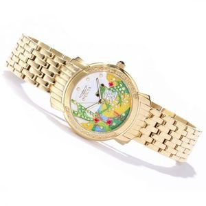 Invicta Ladies Paradise Garden Swiss Gold Watch 6286