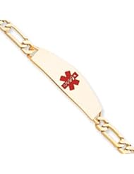 7 Inch 14k Gold Medical Jewelry Bracelet