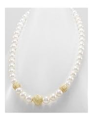 Fresh Water Pearl Necklace In 92.5 Sterling Silver