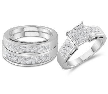 Diamond Engagement Ring Wedding Sterling Silver 
