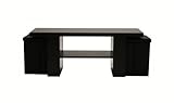 Dorel Home Products Coffee Table, Black finish, width 44in