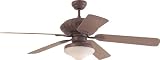 Monte Carlo Ceiling Fan 5CZ52OC Cozumel Fan - Old Chicago Outdoor WET Indoor Fans 52 Blades