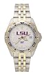 LSU Fighting Tigers Mens All Star Sterling Silver Bracelet Watch