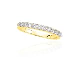  : 14k Yellow Gold Diamond Ring (I-J Color, I2-I3 Clarity), Size 5