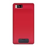 Amzer Rubberized Snap On Case for Motorola Droid X MB810 – Red
