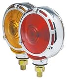 Roadpro 4 Double-Face Stop/Turn Light With Chrome-Frame Assembly Red/Amber Lens - Roadpro RPMH3010