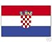 Sports : Bootsflagge Kroatien ca. 26 * 40 cm Fahne