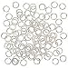 4mm Open Jump Rings 21 Gauge Silver Plated (100)