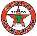 Texaco Gas Round Tin Metal Sign