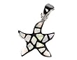 Lab Created Opal Pendant Sterling Silver .925 White Star