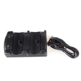Dual USB 2 Charge Charger Dock for Sony PS3 Controller: Video Games