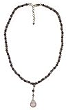 14k Gold Filled Smoky Quartz, Rose Quartz and Freshwater Cultured Pink Pearl-Accent Necklace, 16-18
