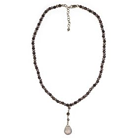 14k Gold Filled Smoky Quartz, Rose Quartz and Freshwater Cultured Pink Pearl... by Amazon.com Collection