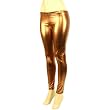 Shiny Metallic Full Leggings Stretchy Footless Bronze