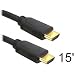 15ft High Speed HDMI Male to Male Cable with Ethernet Support / Audio Return Channel (ARC) / 3D (Up to 2160p)