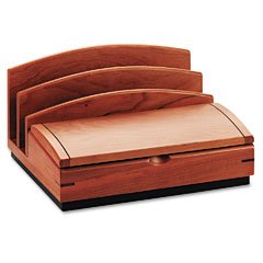 Rolodex 19291 Executive woodline ii desk organizer,10w x 5-7/8d x 8-5/8h, cherry