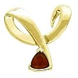 14K Yellow Gold Mozambique Garnet Pendant/Slide