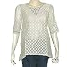 Ladies Kurta Off-white Silk Long Sleeve Top Blouse Embroidery Size S