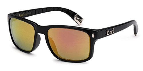 Locs Original Gangsta Shades Metal Tips Sunglasses Color Mirror Lens