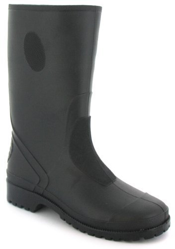 New Childrens Black Long Leg Wellington Boots - Black - UK 13